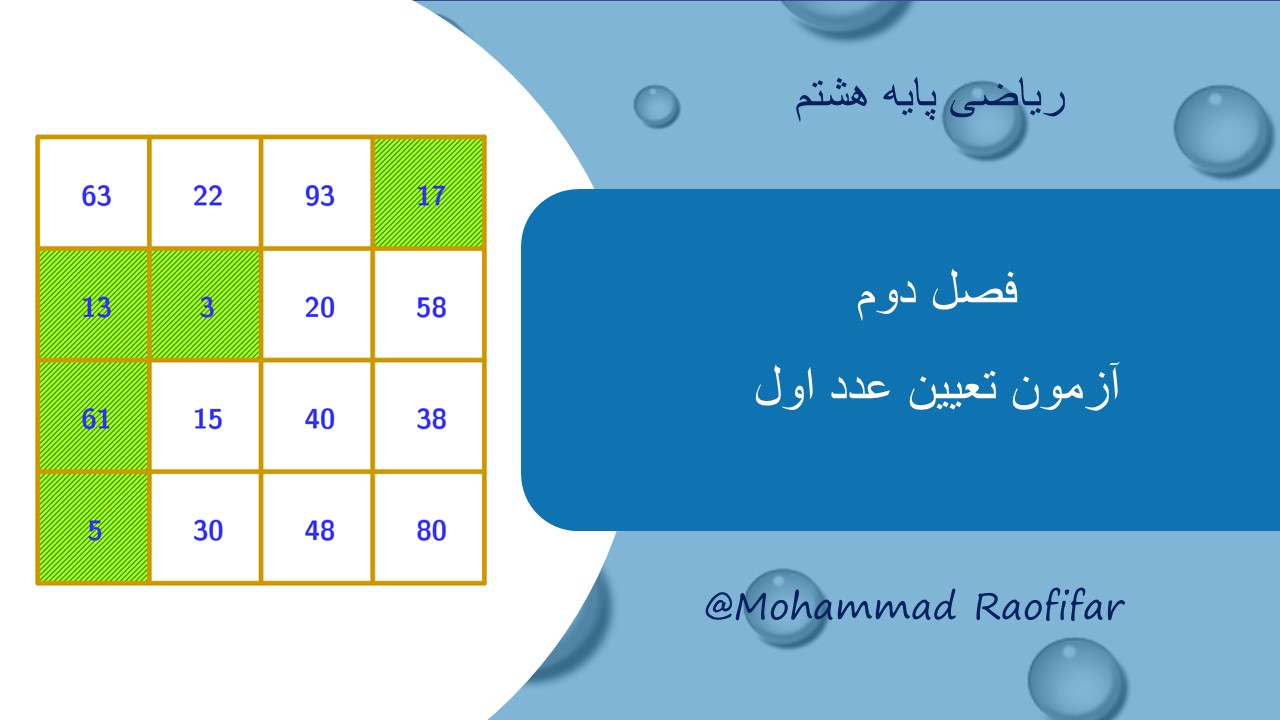 آزمون تعیین اعداد اول