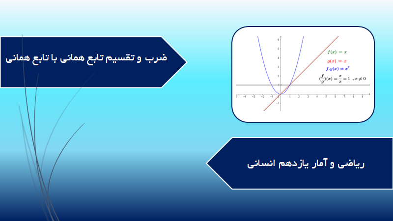 ضرب و تقسیم تابع همانی با تابع همانی