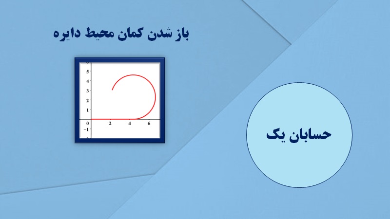 باز شدن کمان محیط دایره